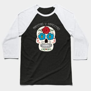 B&G Day of the Dead Skull Baseball T-Shirt